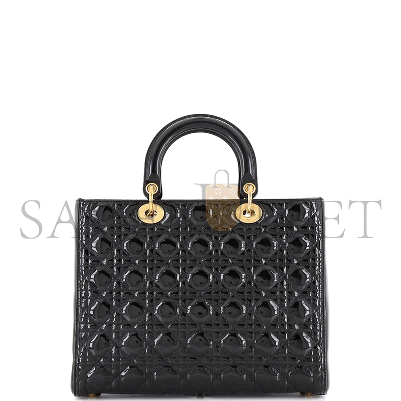 D*or patent cannage large lady D*or black (32*25*12.1cm)